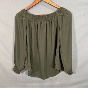 NWT Express Smocked Flowy Blouse